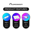 Finger Heart Neon Signs - Premium K-Pop Heart Hand Led Sign - Pink & Warm White