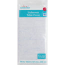 Way to Celebrate! Iridescent White 54 inches x 102 inches Plastic Tablecloth, 1 Count