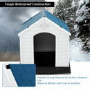 Plastic Waterproof Ventilate Pet Puppy House - Medium
