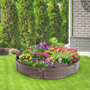 Sandbox with Built-in Corner Seat and Cover - Brown