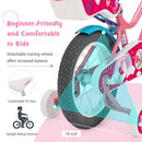 Kids Bicycle with Training Wheels and Basket for Boys and Girls Age 3-9 Years - Medium