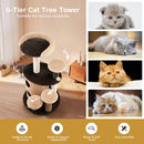 40 Inch Cat Tree Tower Multi-Level Activity Tree with 2-Tier Cat-Hole Condo