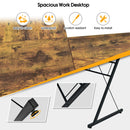 59 Inch L-Shaped Desk Corner Computer Desk with Round Corner