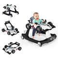 4-in-1 Foldable Activity Push Walker with Adjustable Height - Red