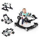 4-in-1 Foldable Activity Push Walker with Adjustable Height - Red