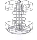 Tea Bag Spinning Carousel –Up to 60 Tea Bags Storage, Kitchen Counter Organizer