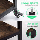 Life Concept Kitchen Microwave Cart 3-Tier Kitchen Utility Cart and Rolling Bakers Rack