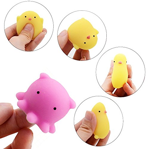 30 PCS Squishies Mochi Squishy Toys, Mini Kawaii Animals Squeeze Stress Relief Toys