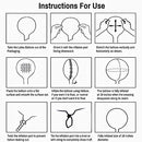 6 PACKS LED Light Up BoBo Balloons with Stick,3 Levels Flashing LED String Lights,