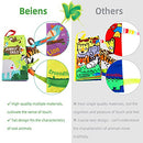 Baby Books Toys, Touch and Feel Crinkle Cloth Books for Babies, Infants & Toddler
