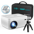HD Bluetooth Projector Built in DVD Player, Mini Video Projector 1080P Supported