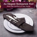 Disposable Plastic Plates - 60 Pack - 30 x 10.25" Dinner and 30 x 7.5" Salad Combo