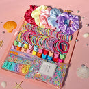 Multicolor Hair Ties For Women Girls,Elastic Ponytail Holders Rubber Band For Thick Hair
