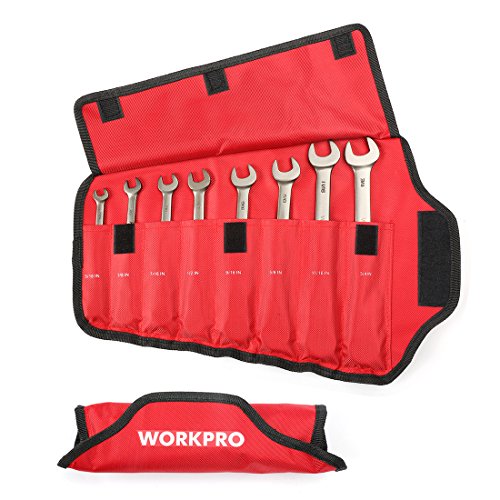 WORKPRO 8-piece Flex-Head Ratcheting Combination Wrench Set