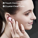 Bluetooth Headphones Padmate Wireless Earbuds with 4 Mics Earphones with Charging