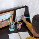 Wooden Study Desk with Chair - Drawers, Extra Storage, Handles, Gift for Ages 5-10