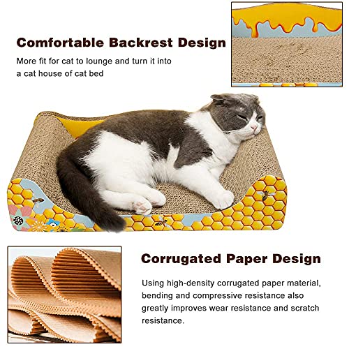Cat Scratcher Cardboard Sofa Bed Couch, Large Size 20 inch Kitten Scratching Lounge