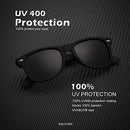 Polarized Sunglasses Matte Finish Color Mirror Lens 100% UV Blocking (3 Pack)