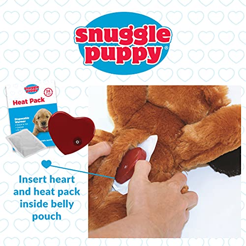 Snuggle Puppy Heartbeat Stuffed Toy - Pet Anxiety Relief and Calming Aid - Biscuit