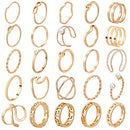 25 Pcs Knuckle Rings for Women Stackable Rings Set