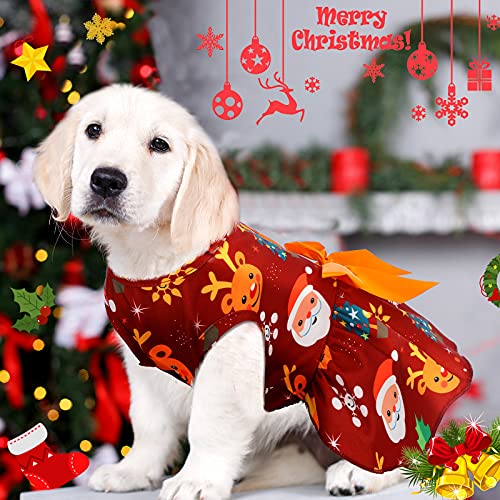 6 Pieces Holiday Dog Dress Cute Halloween Pet Dresses Skirts Christmas Doggie