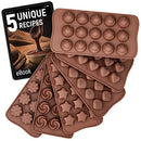 Cute Silicone Molds - 6pk Food Grade + Bonus 5 Recipes Ebook - Non-Stick