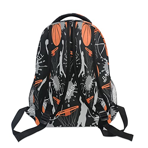 Sport Man Basketball School Backpack for Girls Boys Kids Laptop Backpack