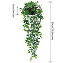 Artificial Hanging Plants Small Fake Potted Plants for Indoor Outdoor Shelf Decor