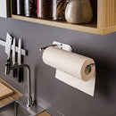 Paper Towel Holder Under Cabinet Mount - Self Adhesive Paper Towel Rack or Wall Mounted
