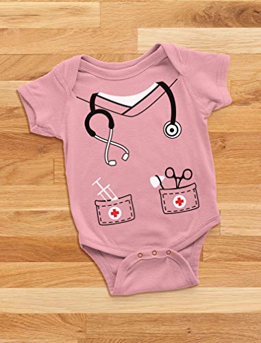 Tstars Infant Doctor Nurse Physician Halloween Easy Costume Cute Baby Bodysuit