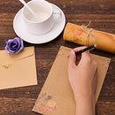 60pcs Antique Envelopes and Stationary Paper Set, 4.9x6.9inch 12pcs and 24pcs Antique
