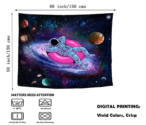 Astronaut Wall Fantasy Space Tapestry (60L x 50W inches)