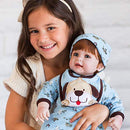 Adora Toddler Doll Woof! Boy Doll with Puppy Print Onesie, bib and Cap