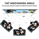 Projector Screen with Stand,150inch Indoor Outdoor Movie Projection Screen