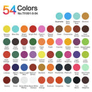 Solong Tattoo Ink Set 54 Complete Colors Pigment Kit 1/6oz (5ml) Tattoo Supply for Tattoo Kit TI1001-5-54