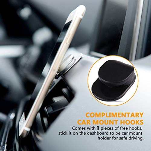 360 Degree Finger Stand Cell Phone Ring Holder Car Mount with Hook