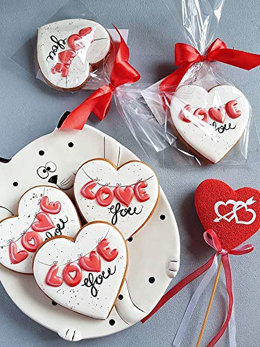 Heart Cookie Cutter Set - 5 Piece Heart Shaped Biscuit Cutters