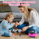 Hollyhi 41 Pcs Kids Makeup Toy Kit for Girls, Washable Makeup Set Toy with Real Cosmetic Case for Little Girl, Pretend Play Makeup Beauty Set Birthday Toys Gift for 3 4 5 6 7 8 9 10 Years Old Kid
