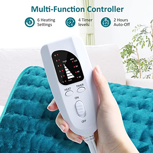 Electric Heating pad for Back/Shoulder/Neck/Knee/Leg Pain, Cramps and Arthritis Relief