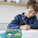 Bento Snack Boxes - Reusable 4-Compartment Food Containers for School