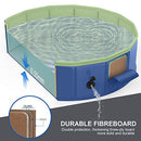 lunaoo Foldable Dog Pool, Portable Kiddie Pool for Kids, PVC Bathing Tub