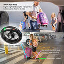 3-D Hardshell Ride On Suitcase Scooter for Kids - Cute Lightweight Kids Carry-On Luggage