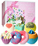 7 Natural Bath Bomb Gift Set, Handmade Bubble Bathbombs