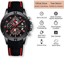 Men’s Stylish Wrist Watch, Genuine Silicone Strap Sport Watch