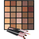 Matte and Shimmer Eyeshadow Palette, Vodisa 25 Long Lasting Blendable Warm Eye Shadows Glitter Makeup Kit