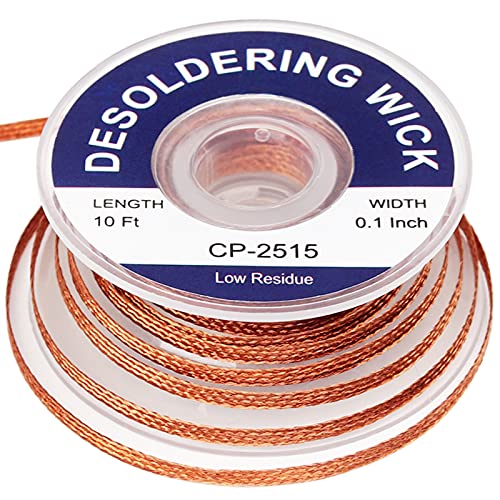 Solder wick braid with flux Super 10ft Length Desoldering Wick Braid Remover Tool