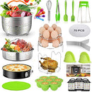 93 Pcs Accessories Set for Instant Pot 5,6,8 Qt, 2 Steamer Baskets, Springform Pan