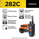 Dogtra 282C Waterproof 127-Level Precise Control LCD Screen ½-Mile 2-Dog Remote Training Dog E-Collar