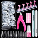 Clear Coffin Nail Tips, 600pcs Clear Fake Nails Ballerina False Nails Press On Nails