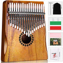 Thumb Piano 17 Keys, Portable Mbira Finger Piano Gifts for Kids and Adults Beginners